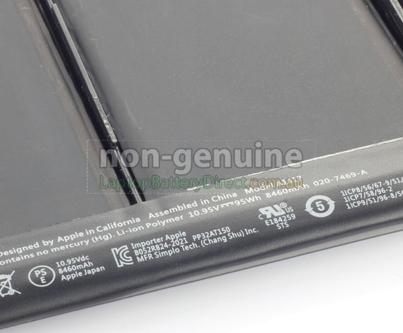 Battery for Apple A1398 (EMC 2512) laptop