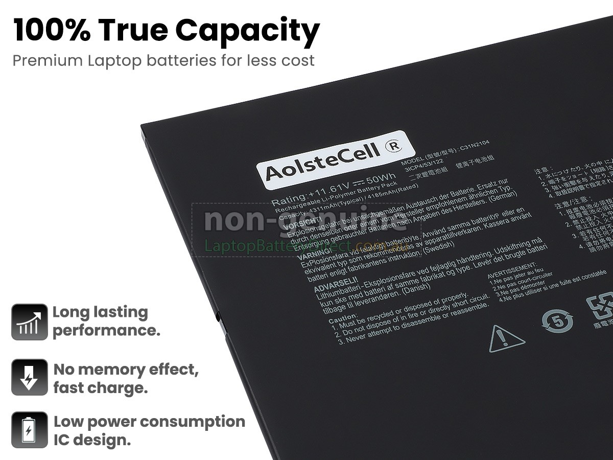 Asus VivoBook 13 SLATE OLED T3300KADH91TCA replacement battery
