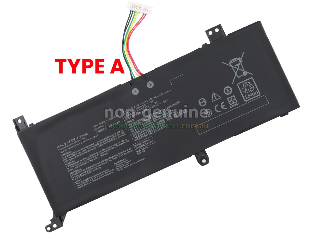 replacement battery for Asus S509JA-EJ946T