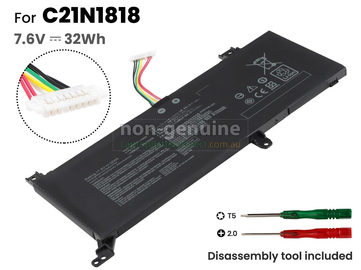 replacement battery for Asus S509JA