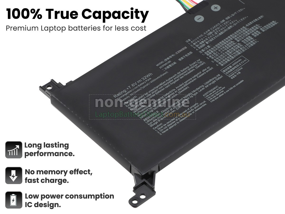 replacement battery for Asus S509JA