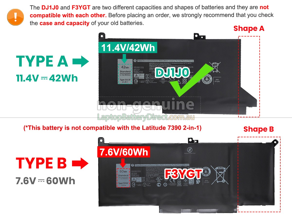 Dell Latitude 7490 replacement battery Laptop battery from Australia
