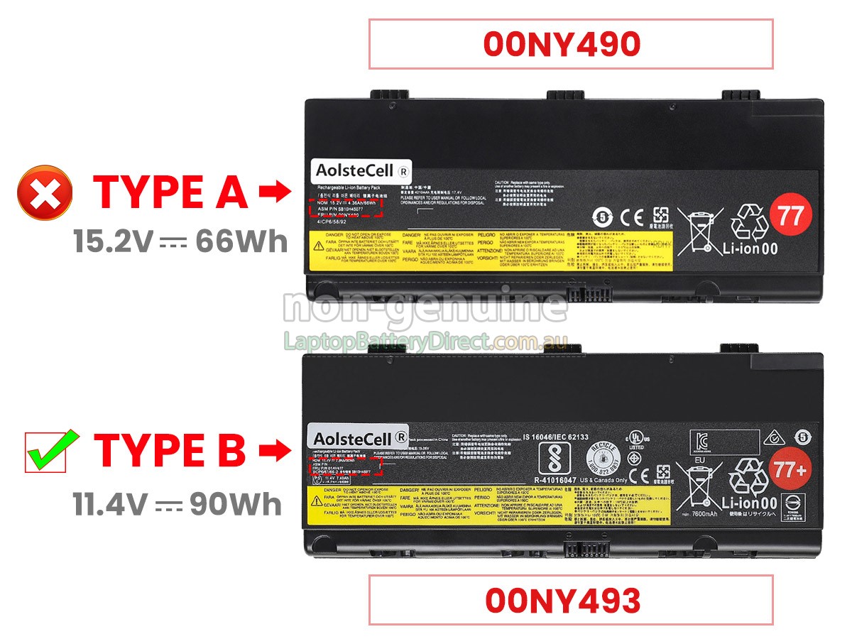 Lenovo ThinkPad P50 replacement battery - Laptop battery from Australia