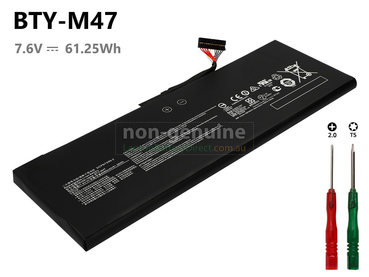 MSI GS43VR replacement battery Laptop battery from Australia