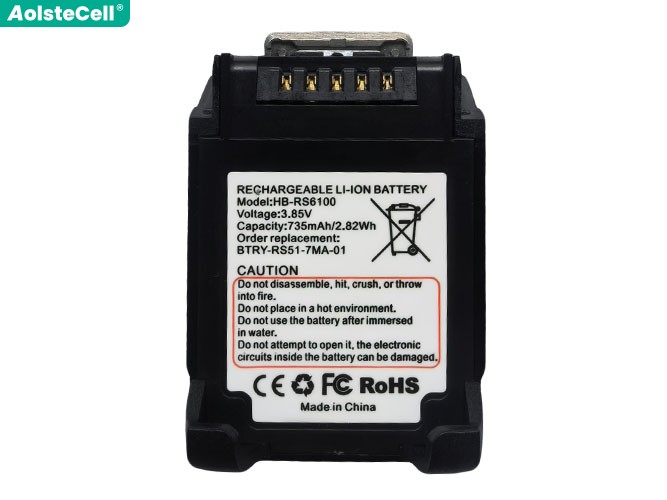 Zebra RS5100 2D replacement battery